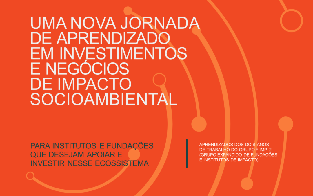 Uma nova jornada de aprendizado em investimentos e negócios de impacto socioambiental